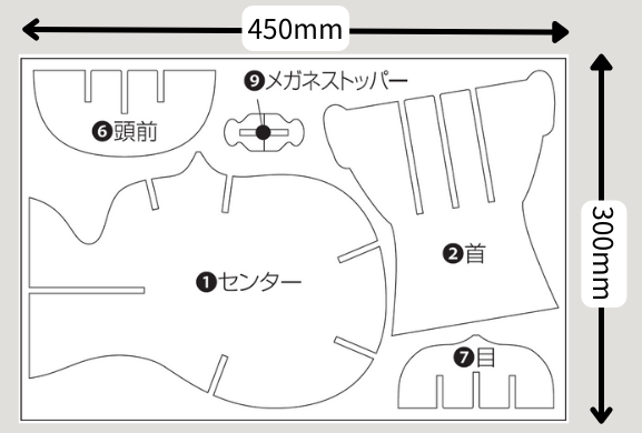 goo!パネマネキンの部品